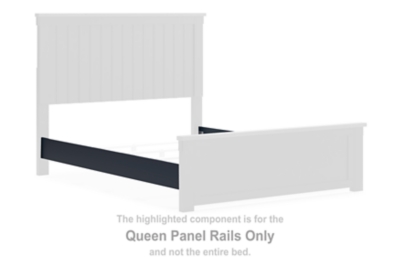 Landocken - Queen Panel Rails - Brown / Blue