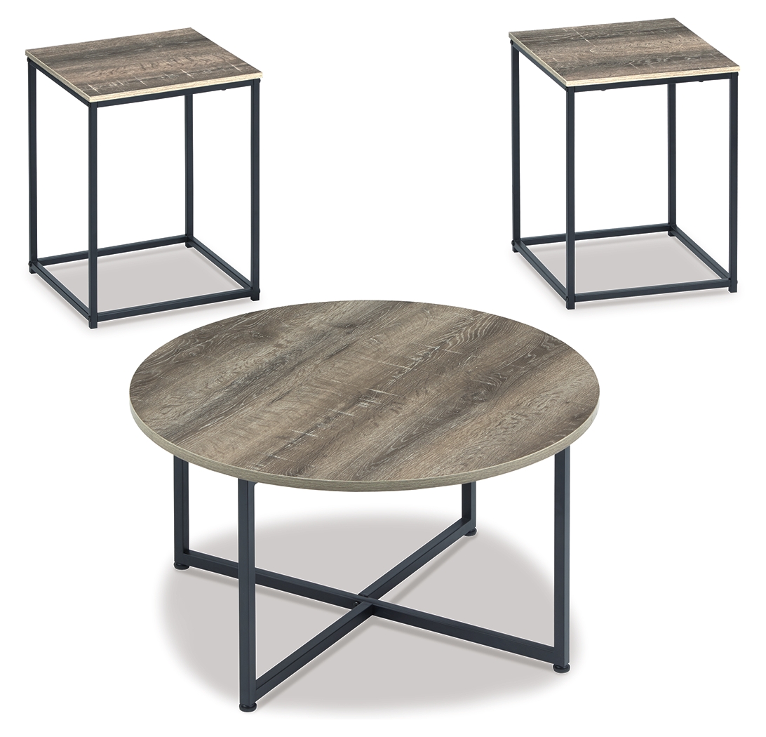 Wadeworth - Occasional Table Set (Set of 3) - Brown / Beige