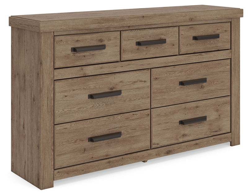 Oliandon - Seven Drawer Dresser - Light Brown