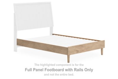 Cielden - Full Panel Footboard With Rails - Tan