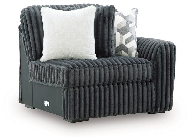 Midnight-Madness - RAF Corner Chair - Gunmetal