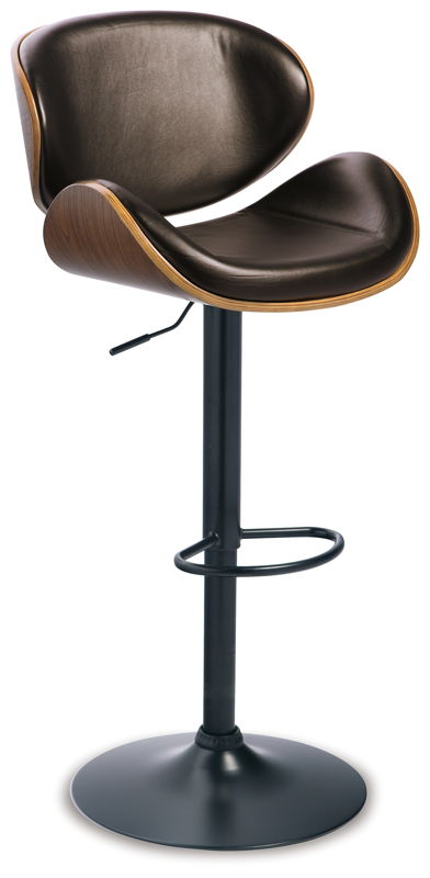 Bellatier - Tall UPH Swivel Barstool - Brown