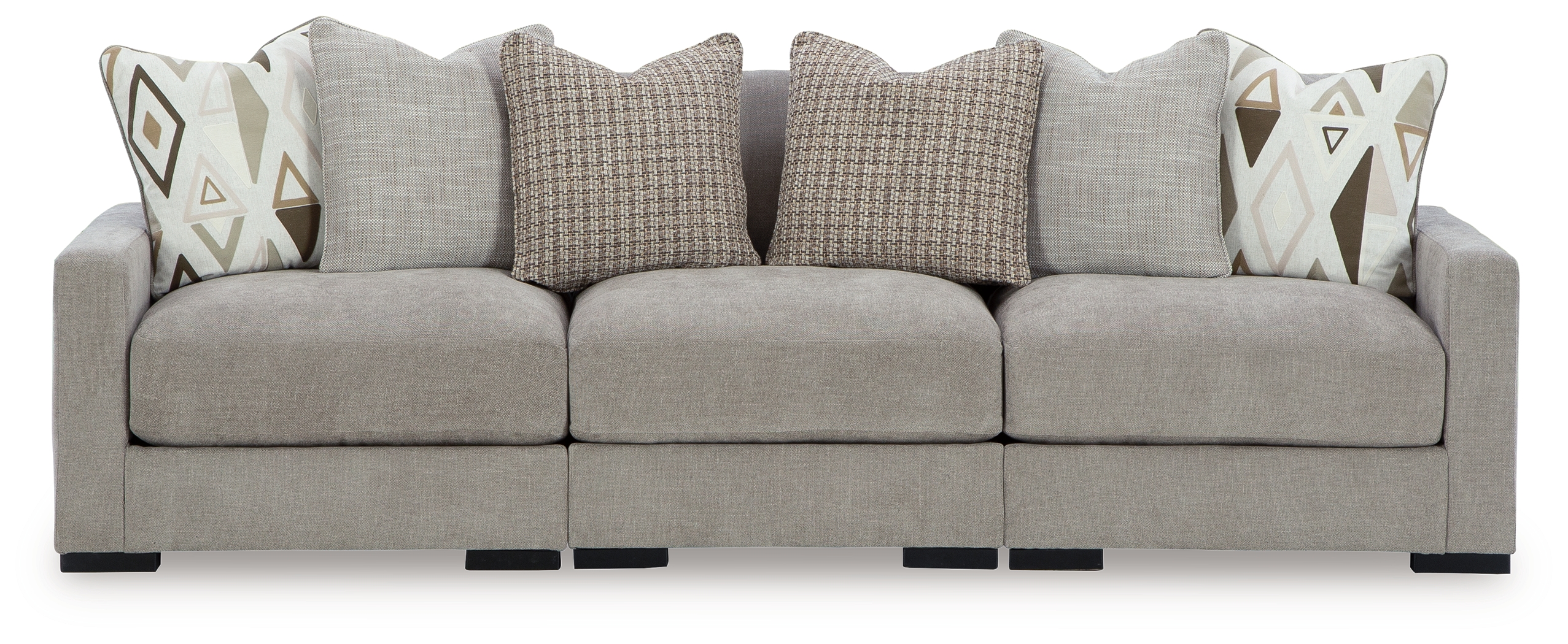 Aslan Court - 3-Piece Sofa Sectional - Pebble