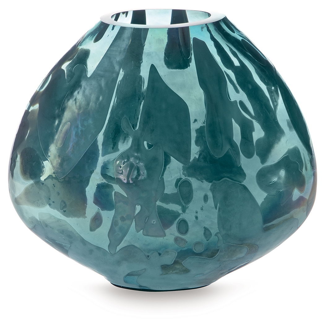 Cartshaw - Vase - 7" - Iridescent Teal
