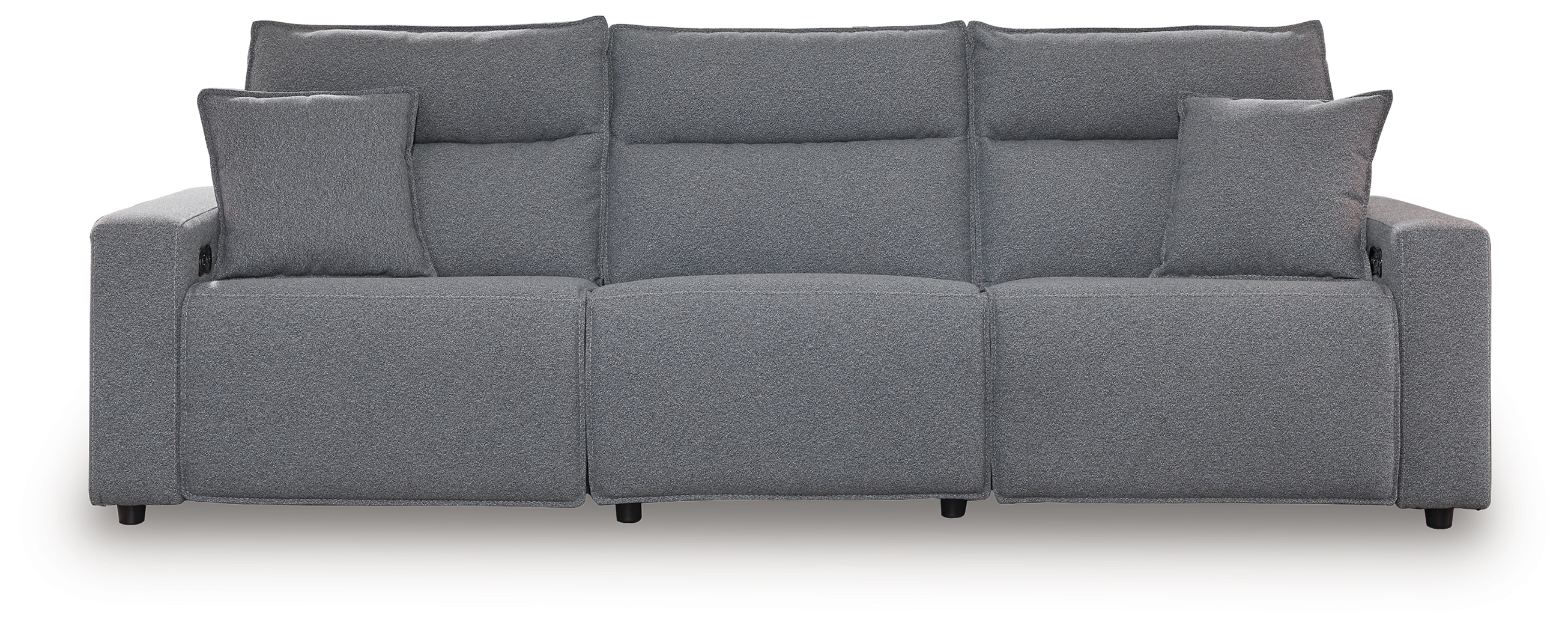 ModMax II - 3-Piece Power Reclining Sectional - Salt And Pepper