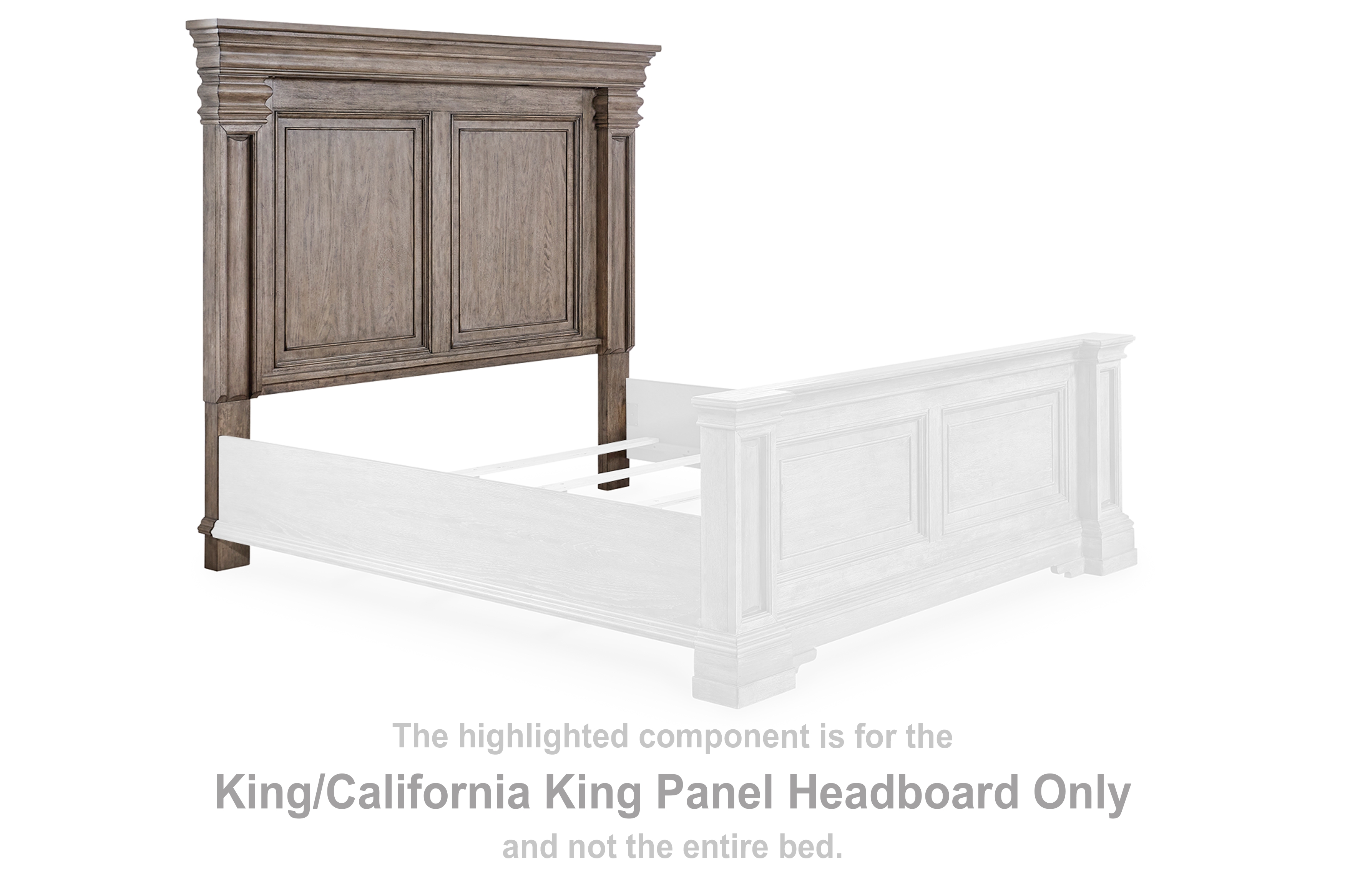 Blairhurst - King/ California King Panel Headboard - Light Grayish Brown
