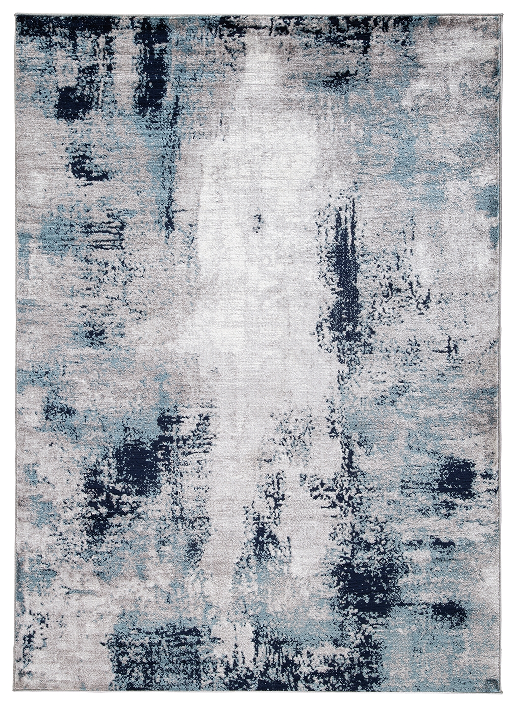 Leonelle - 8' x 10' Rug - White / Blue / Gray