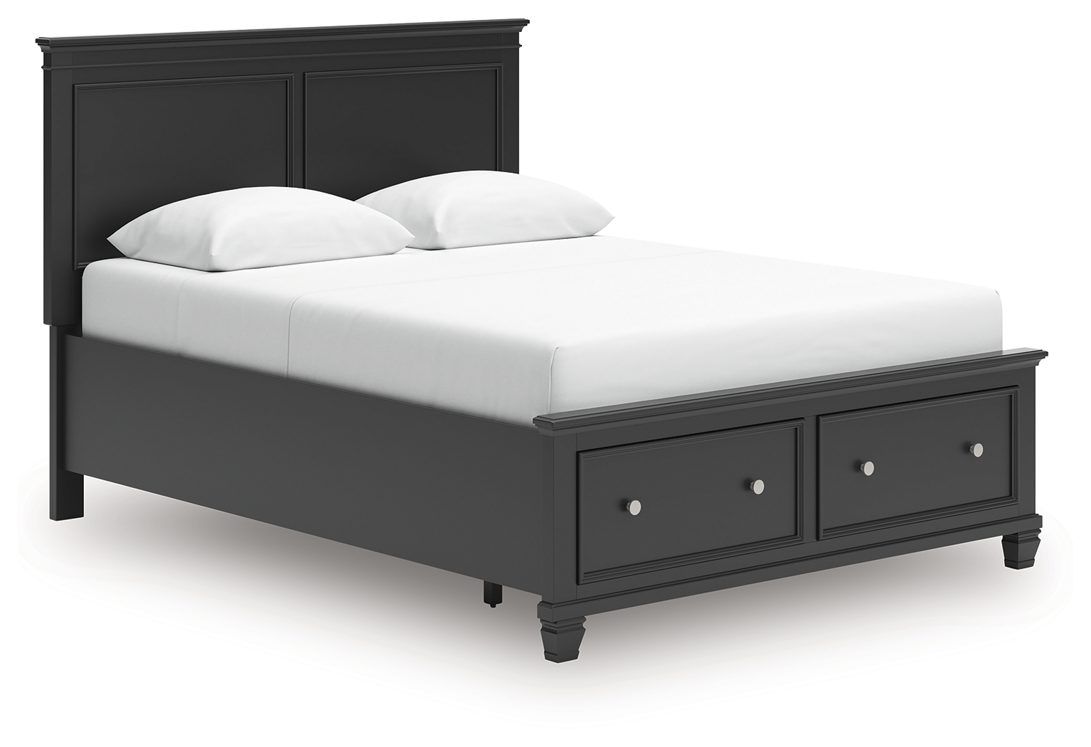 Lanolee - Queen Panel Storage Bed - Black