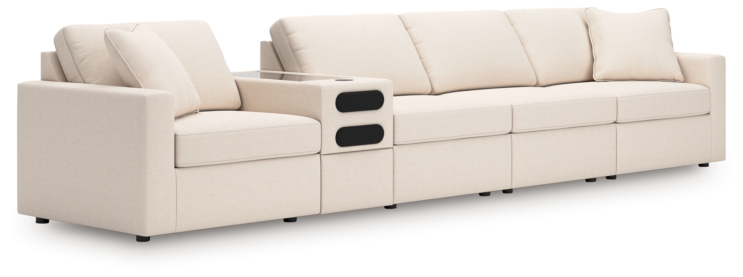 Modmax - 5-Piece Sectional With Audio Console - Oyster