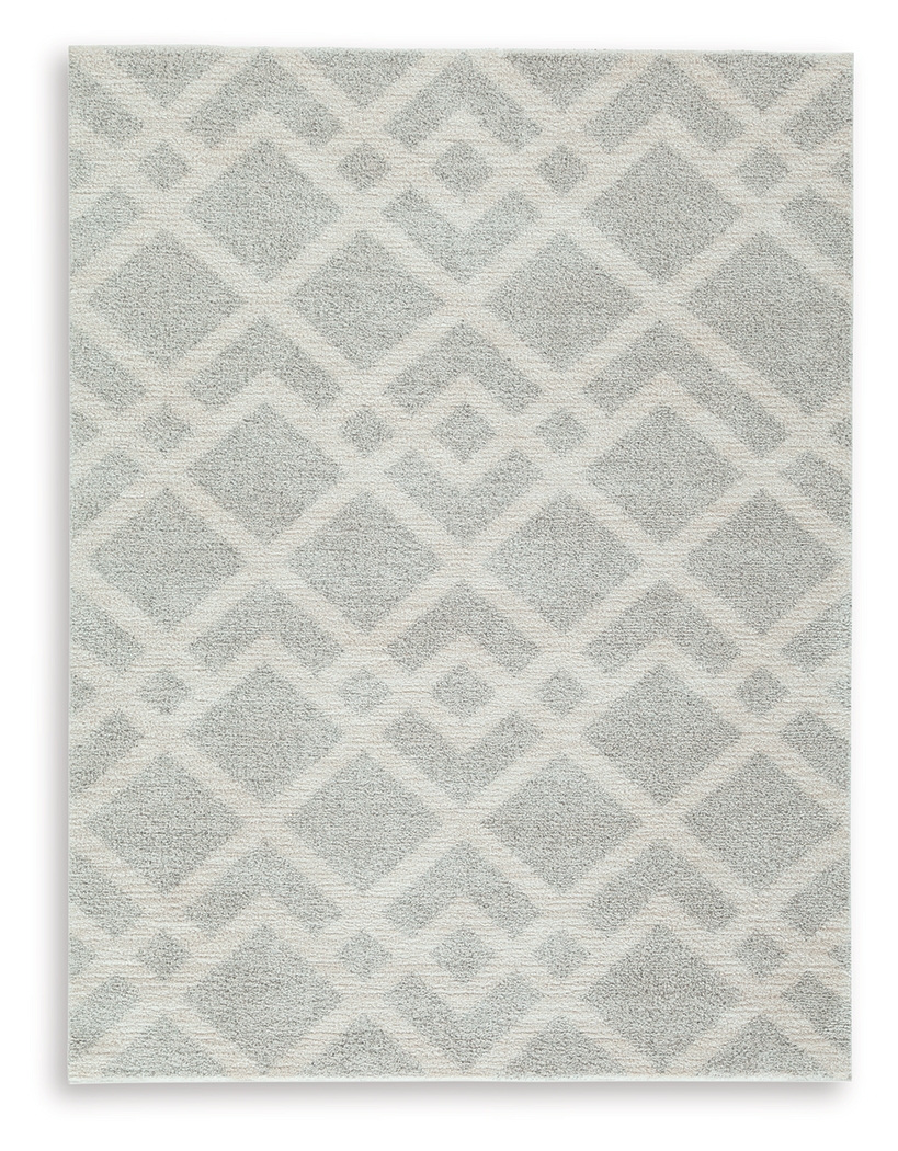 Unawick - 5' x 7' Rug - Gray / Ivory