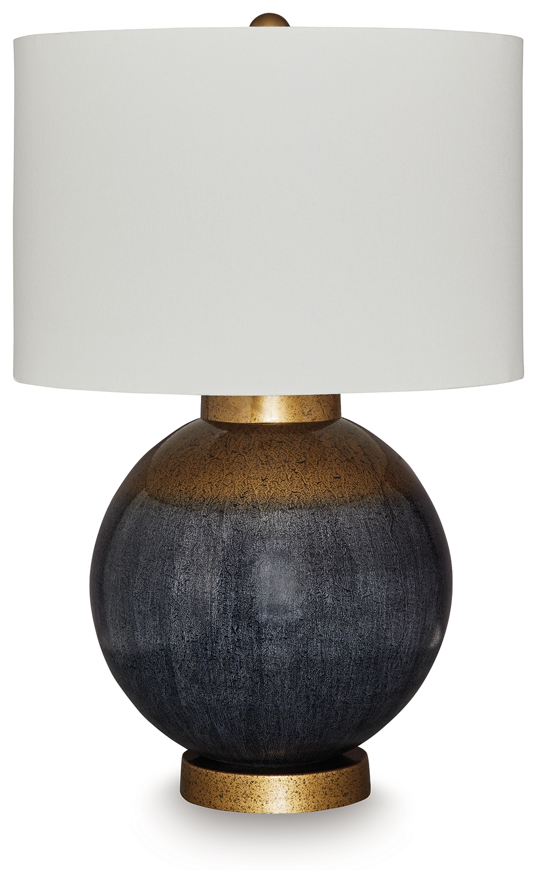 Adara - Metal Table Lamp - Blue / Gold Finish