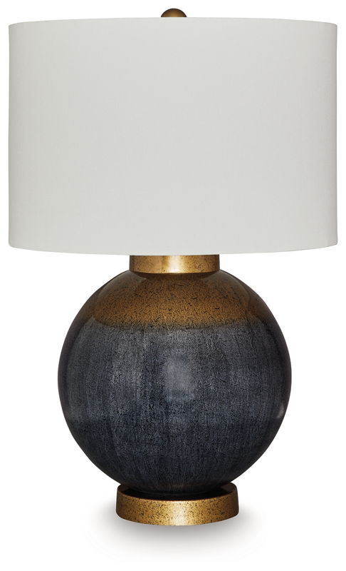 Adara - Metal Table Lamp - Blue / Gold Finish