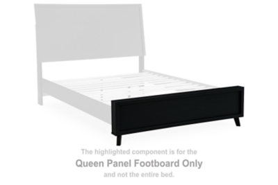 Danziar - Queen Panel Footboard - Black