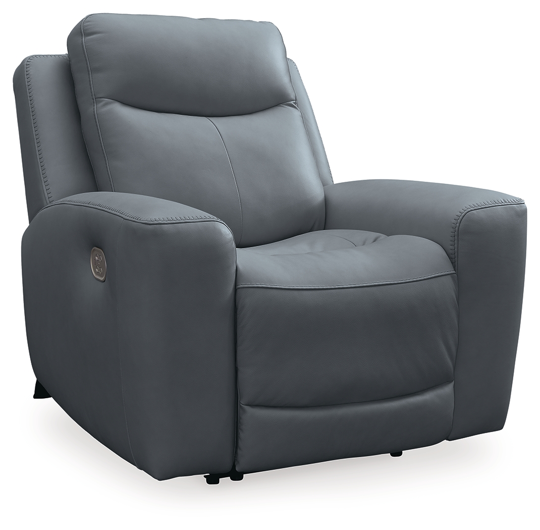 Mindanao - Power Recliner With Adj Headrest - Steel