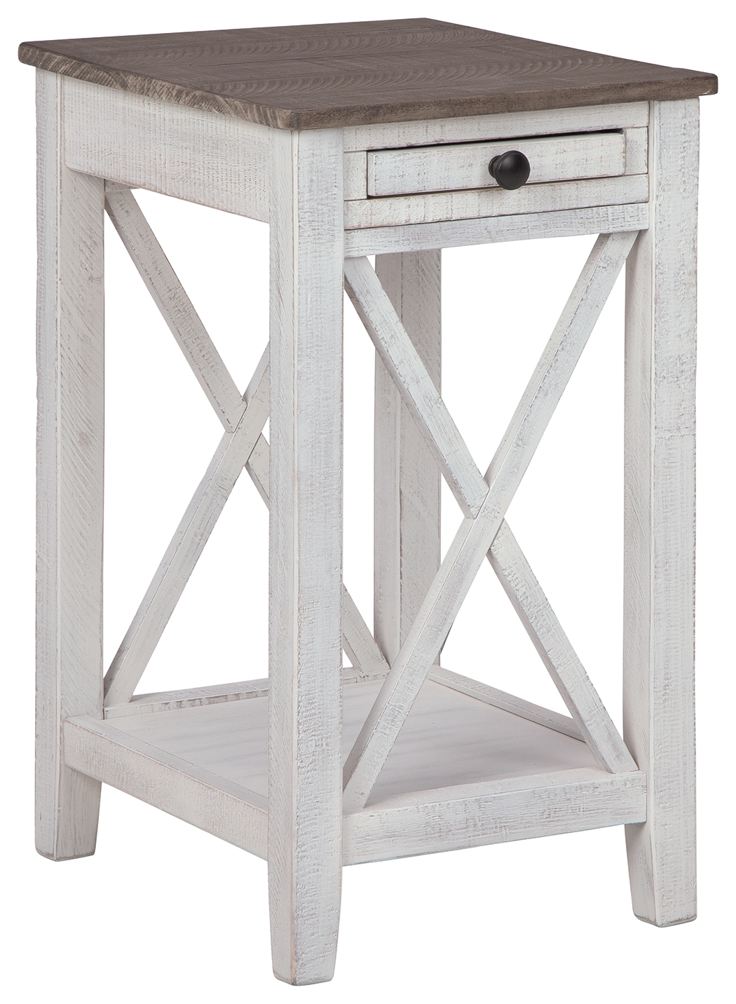 Adalane - Accent Table - White / Gray