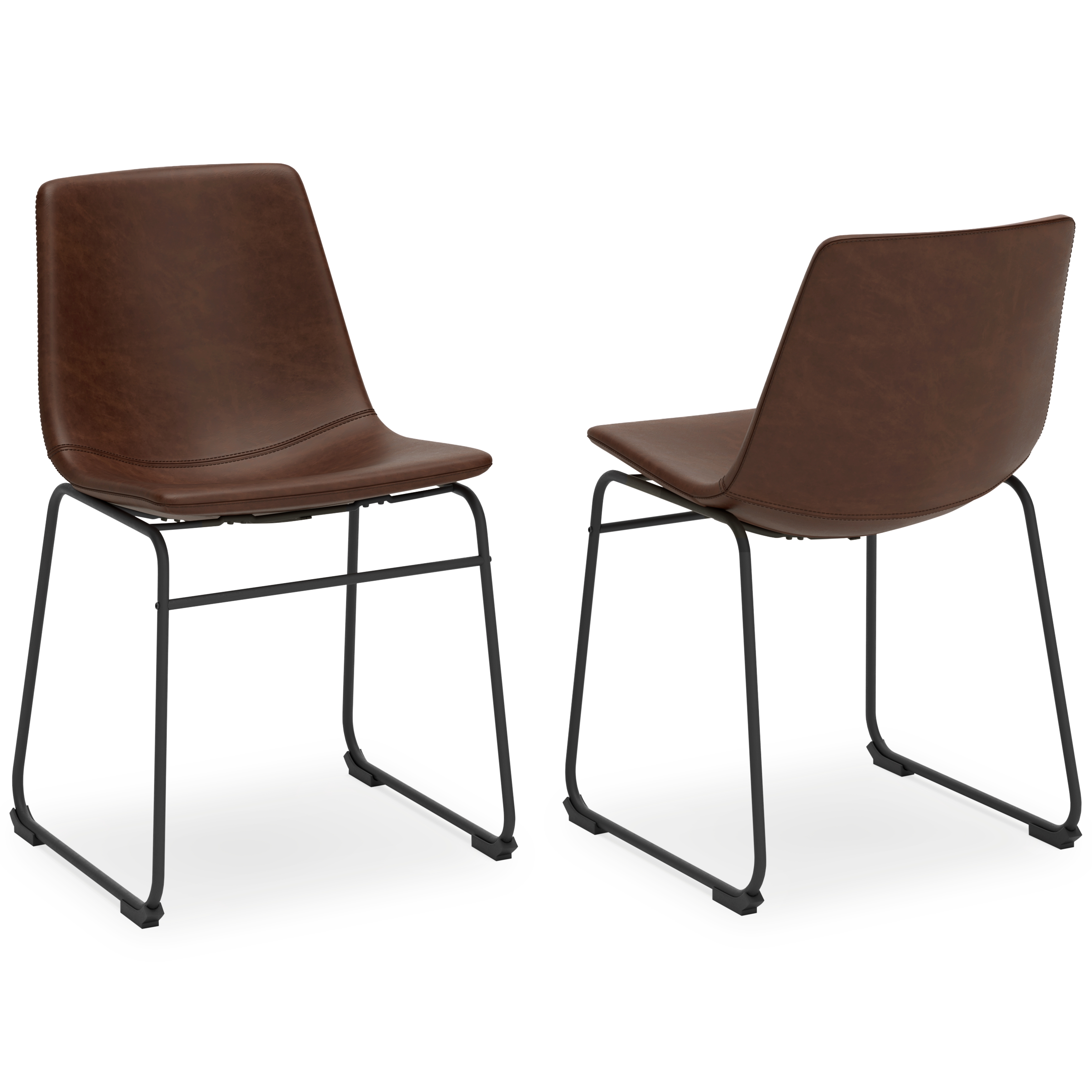 Centiar - Dining UPH Side Chair (Set of 2) - Brown / Black