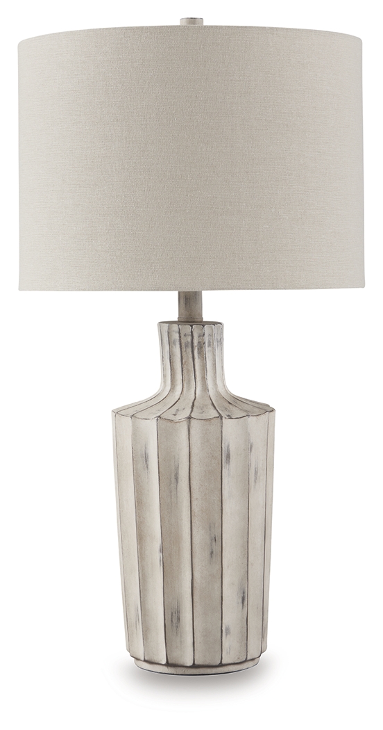 Imre - Poly Table Lamp - Distressed Brown