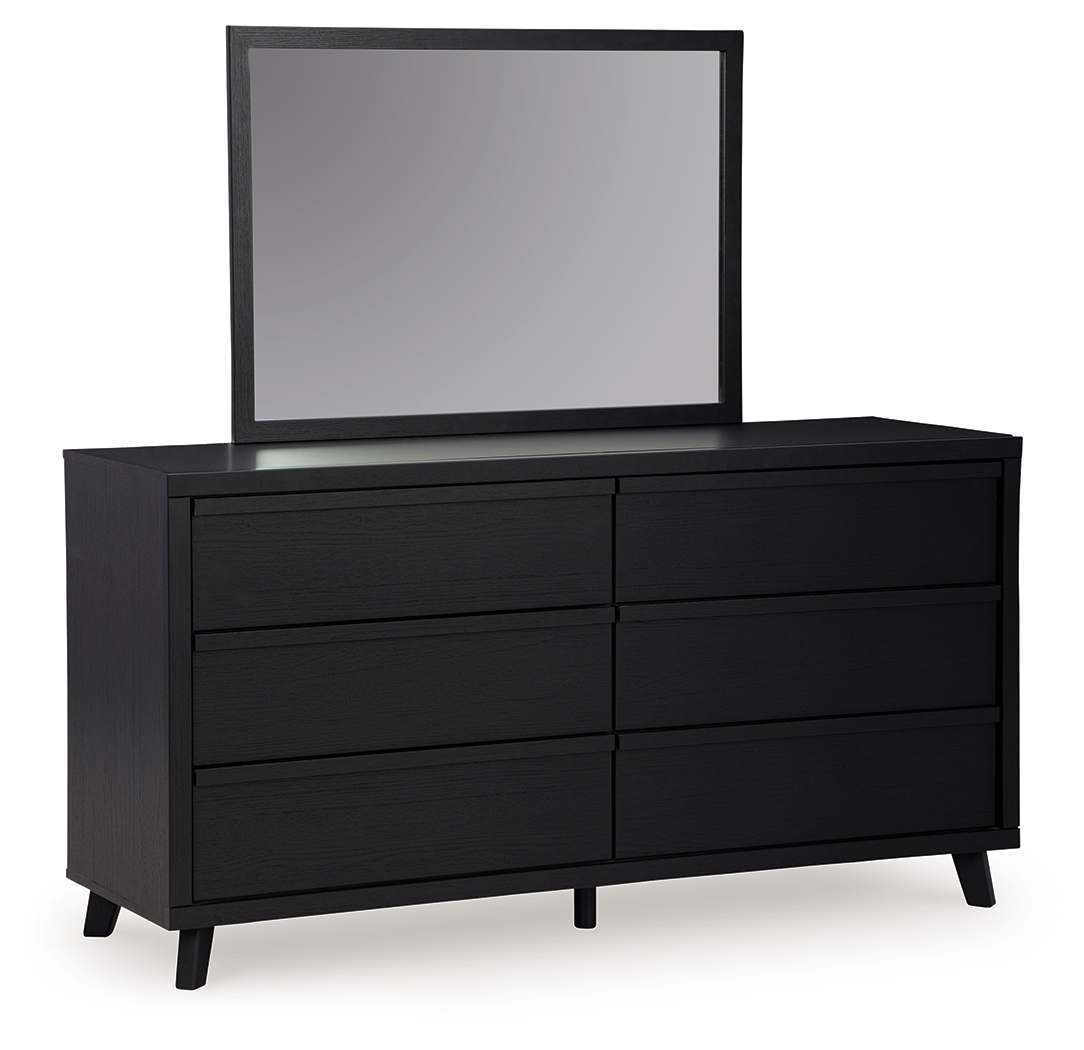 Danziar - Dresser And Mirror - Black