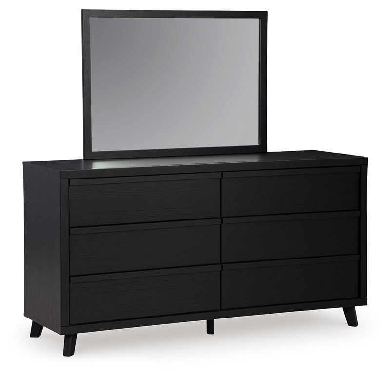 Danziar - Dresser And Mirror - Black