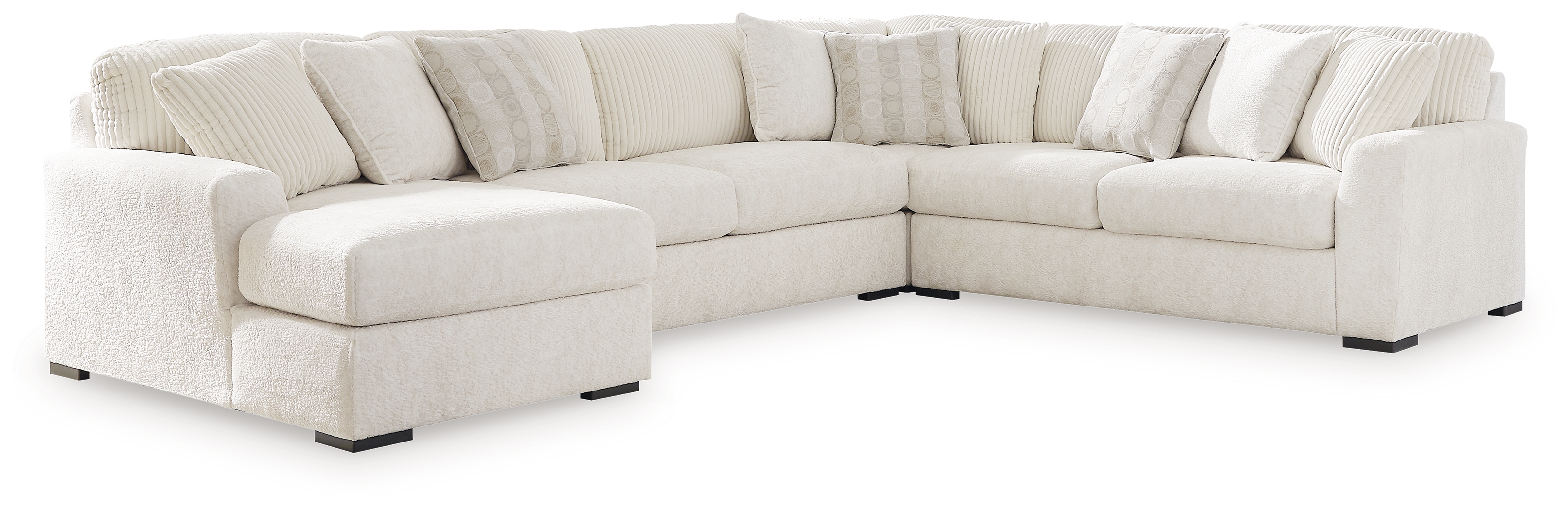 Chessington - 4-Piece Sectional With Laf Corner Chaise - Ivory