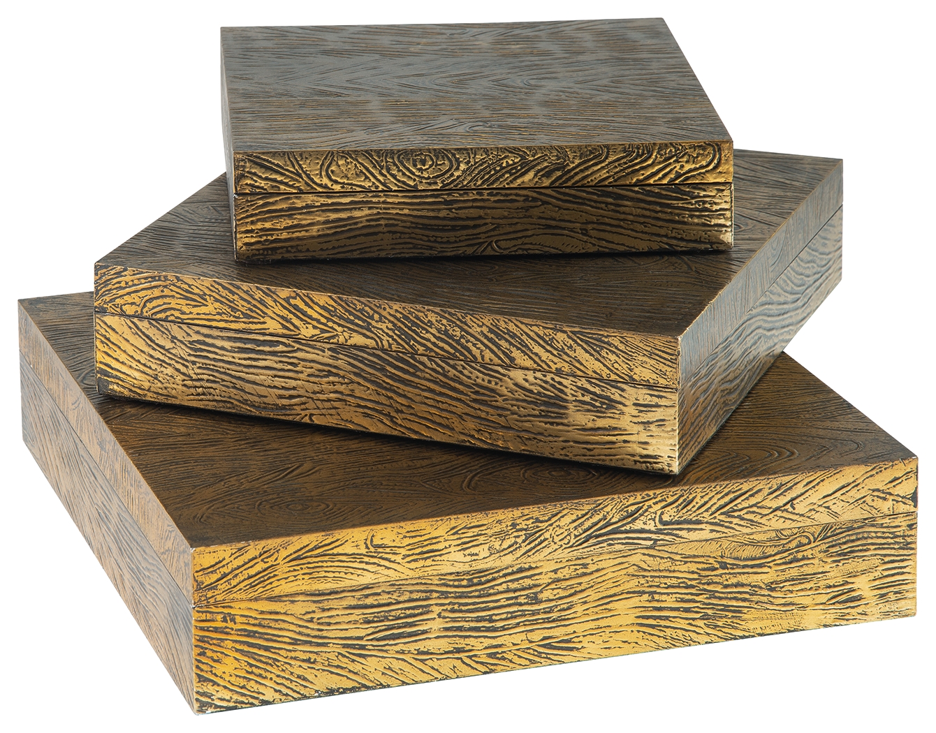 Keldy - Box Set (Set of 3) - Antique Brass Finish