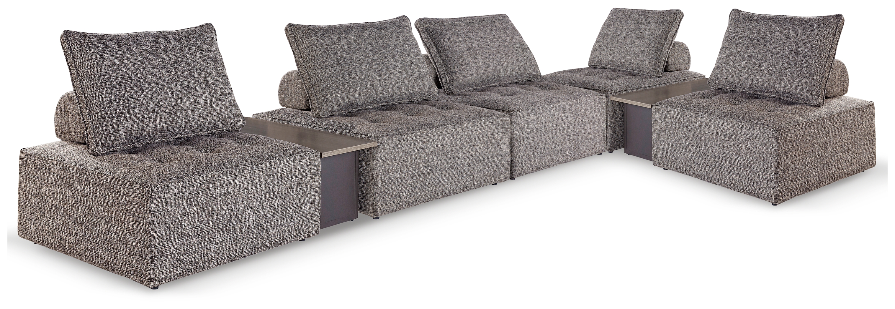 Bree Zee - 7-Piece Outdoor Modular Seating - Brown