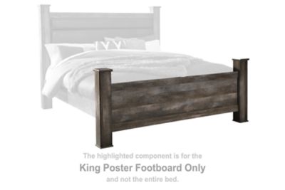 Wynnlow - King Poster Footboard - Gray