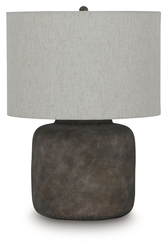 Zandophen - Metal Table Lamp - Antique Gray