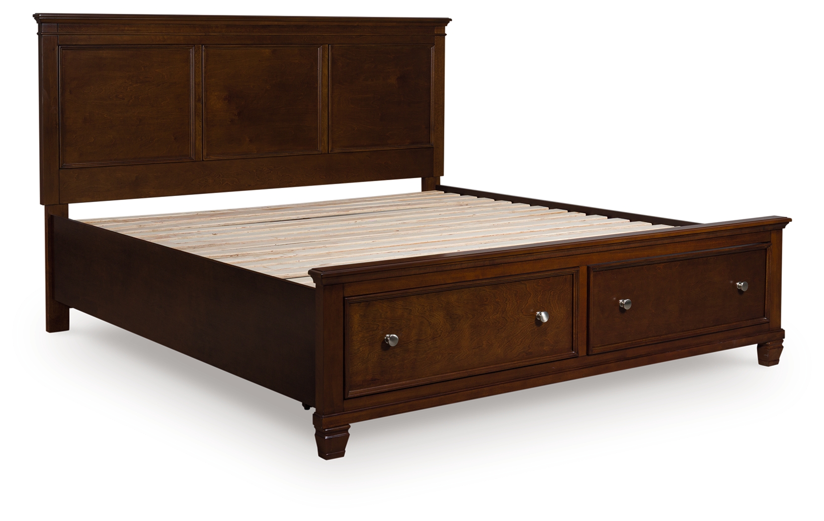 Danabrin - California King Panel Storage Bed - Brown