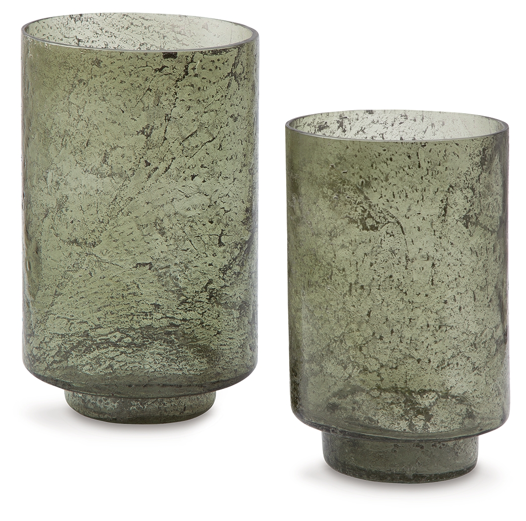 Clarkton - Candle Holder Set (Set of 2) - Green