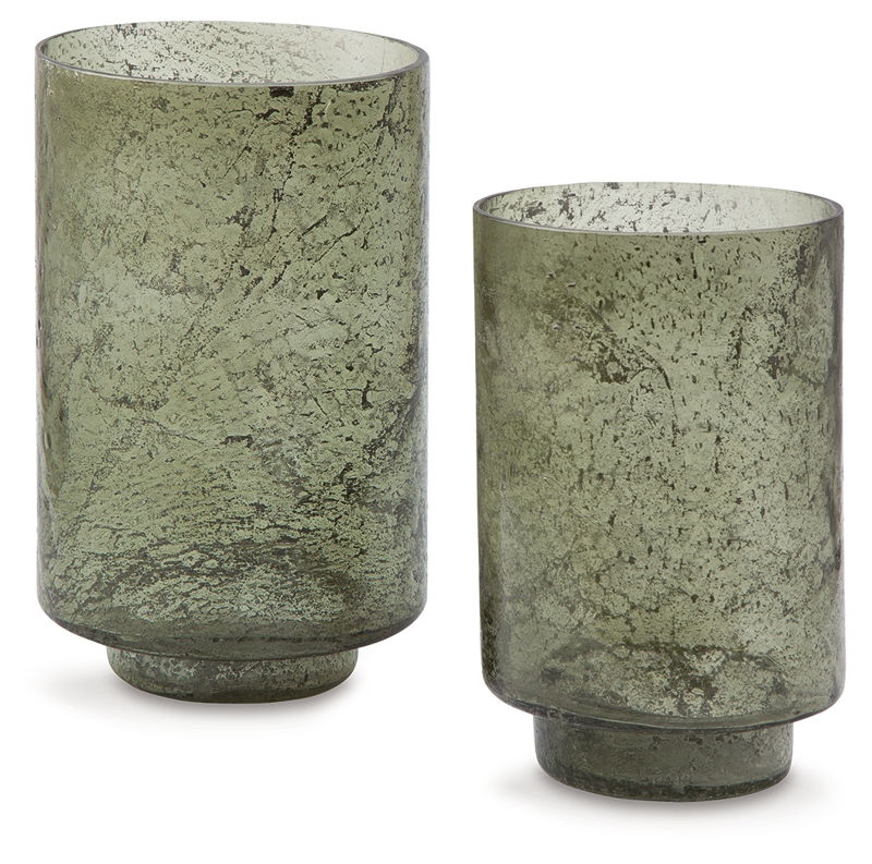 Clarkton - Candle Holder Set (Set of 2) - Green