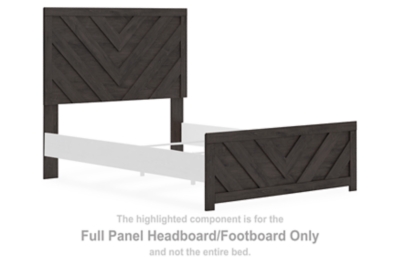 Prendonea - Full Panel Headboard/Footboard - Charcoal