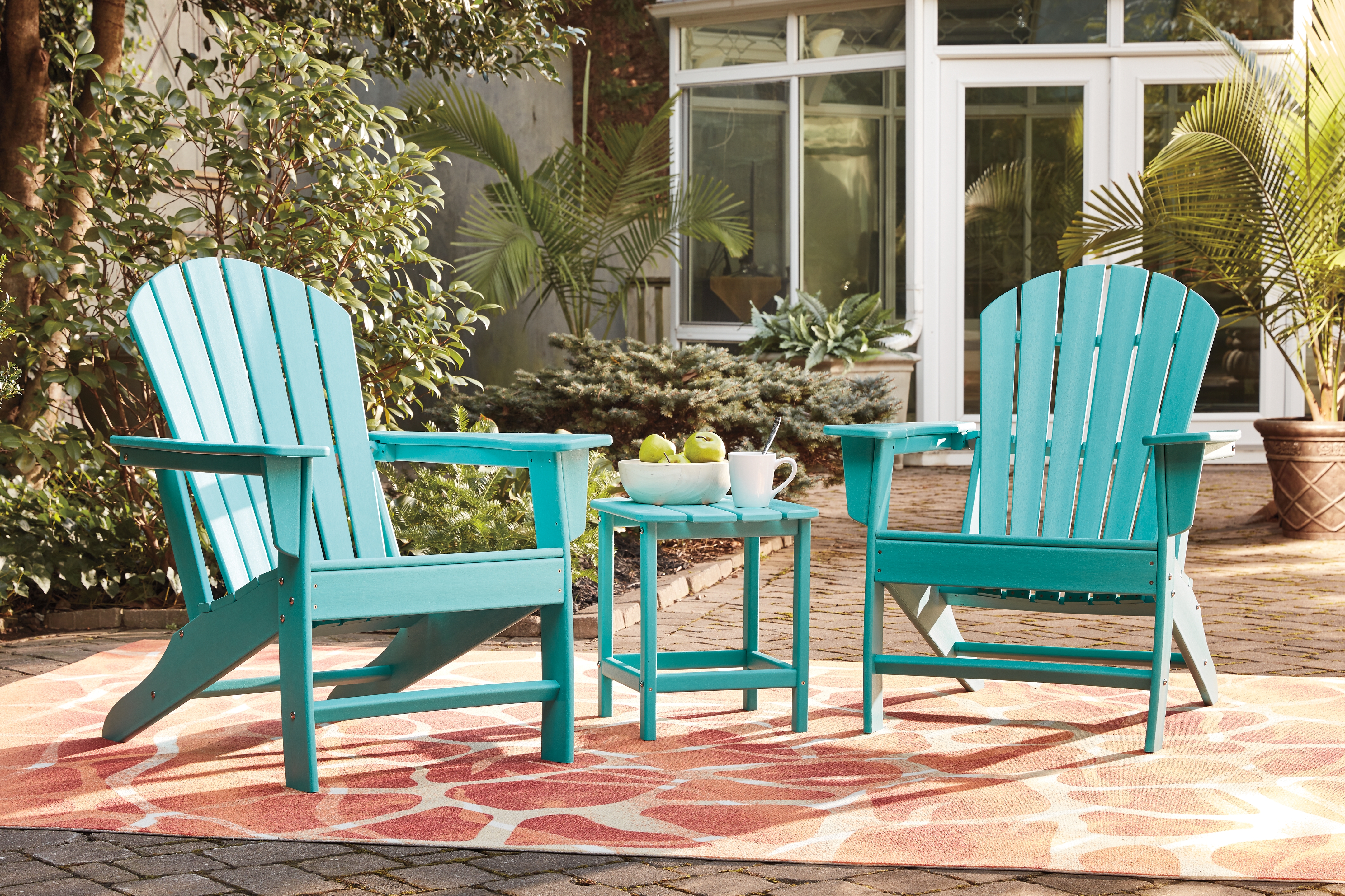 Sundown Treasure - 3 Pc. - Conversation Set - Turquoise