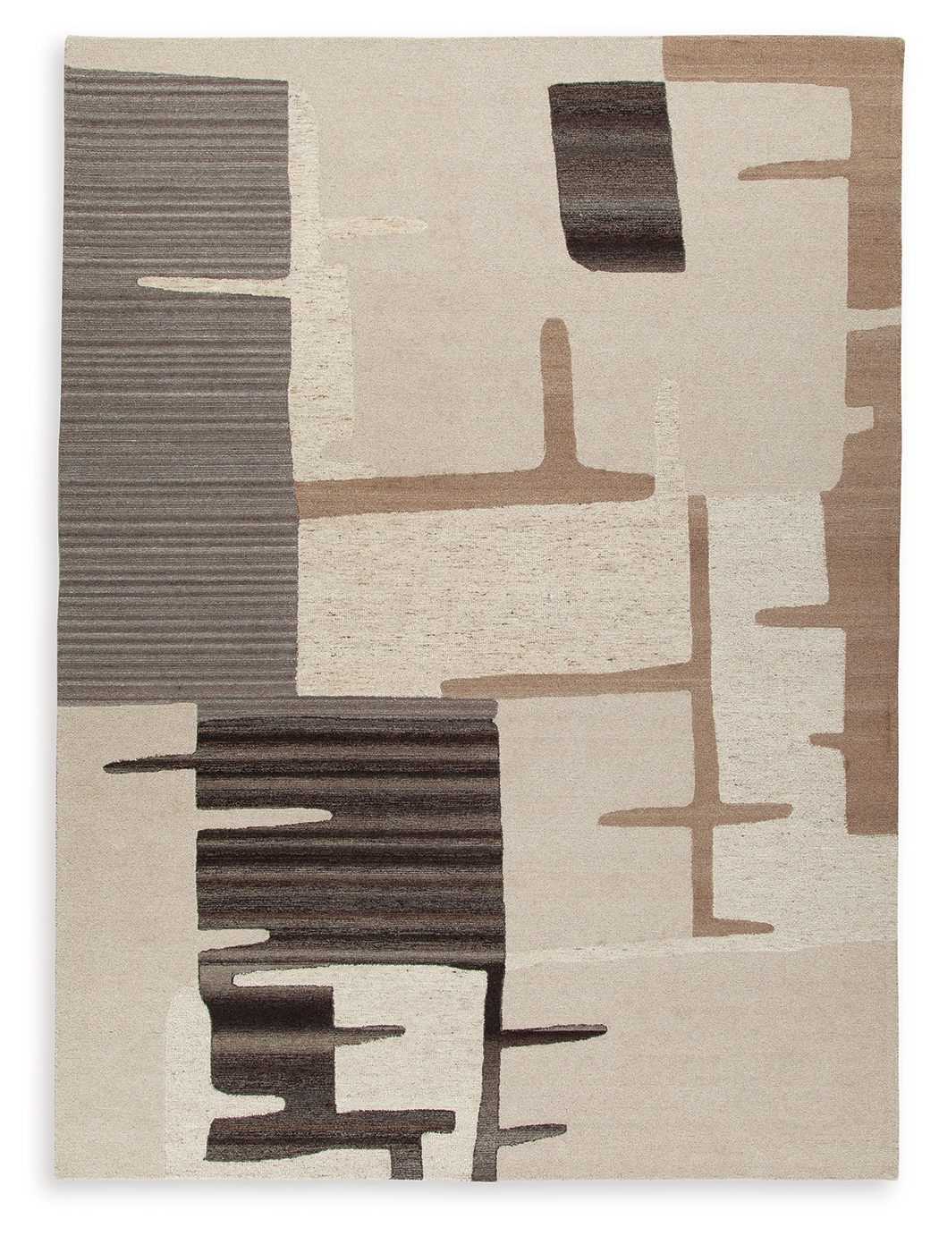 Kencher - 10' x 14' Rug - Beige / Brown