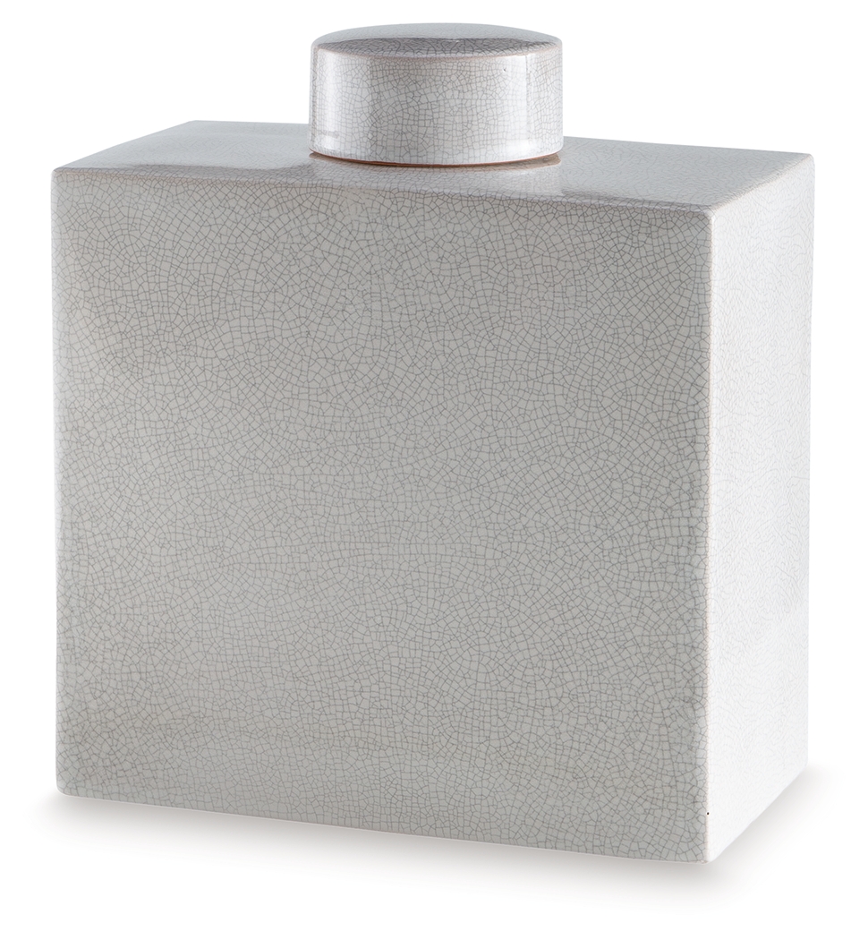 Haddworth - 14" Jar - Antique White