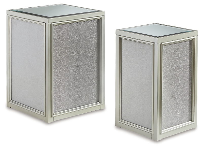 Traleena - Nesting End Tables (Set of 2) - Silver Finish