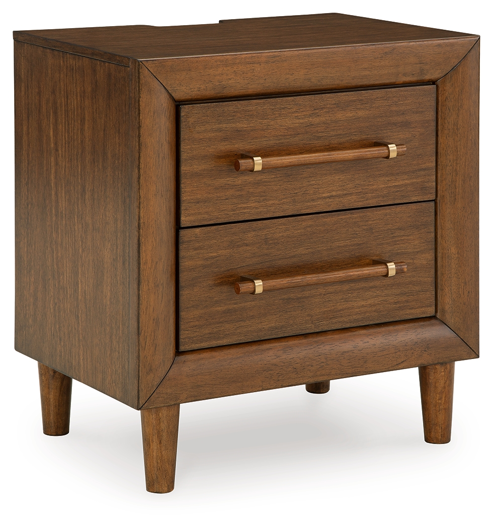 Lyncott - Two Drawer Night Stand - Brown
