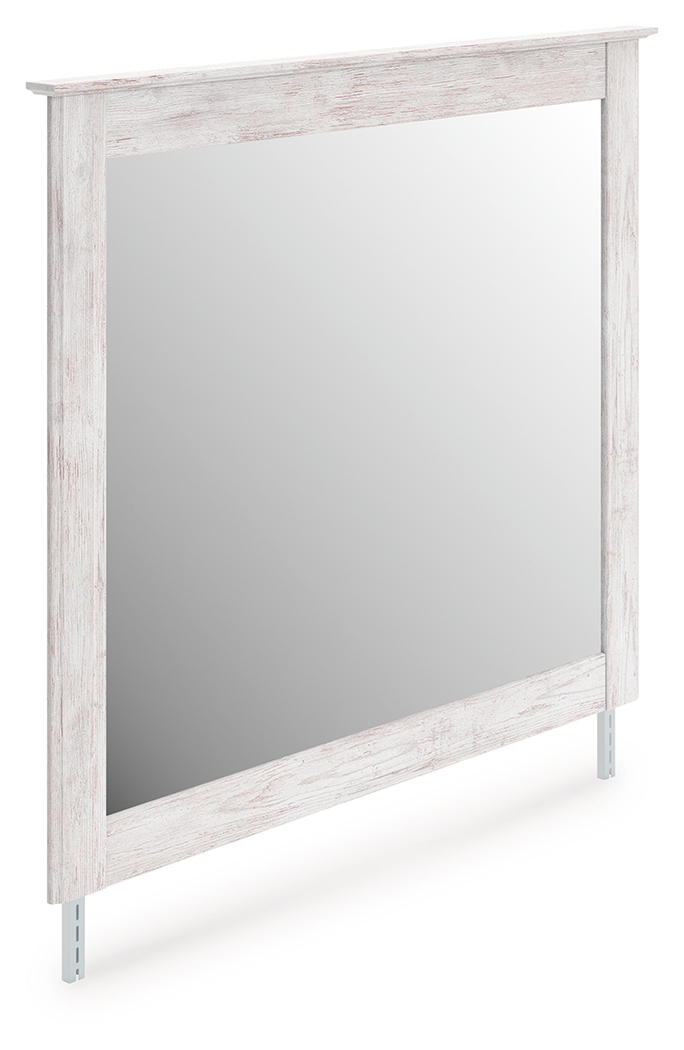 Makidern - Bedroom Mirror - Whitewash