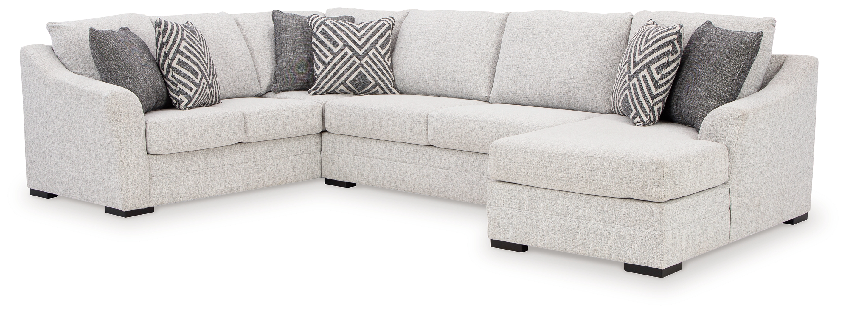 Koralynn - 3-Piece Sectional With Raf Corner Chaise - Stone