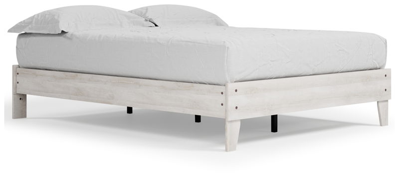 Shawburn - Queen Platform Bed - Whitewash