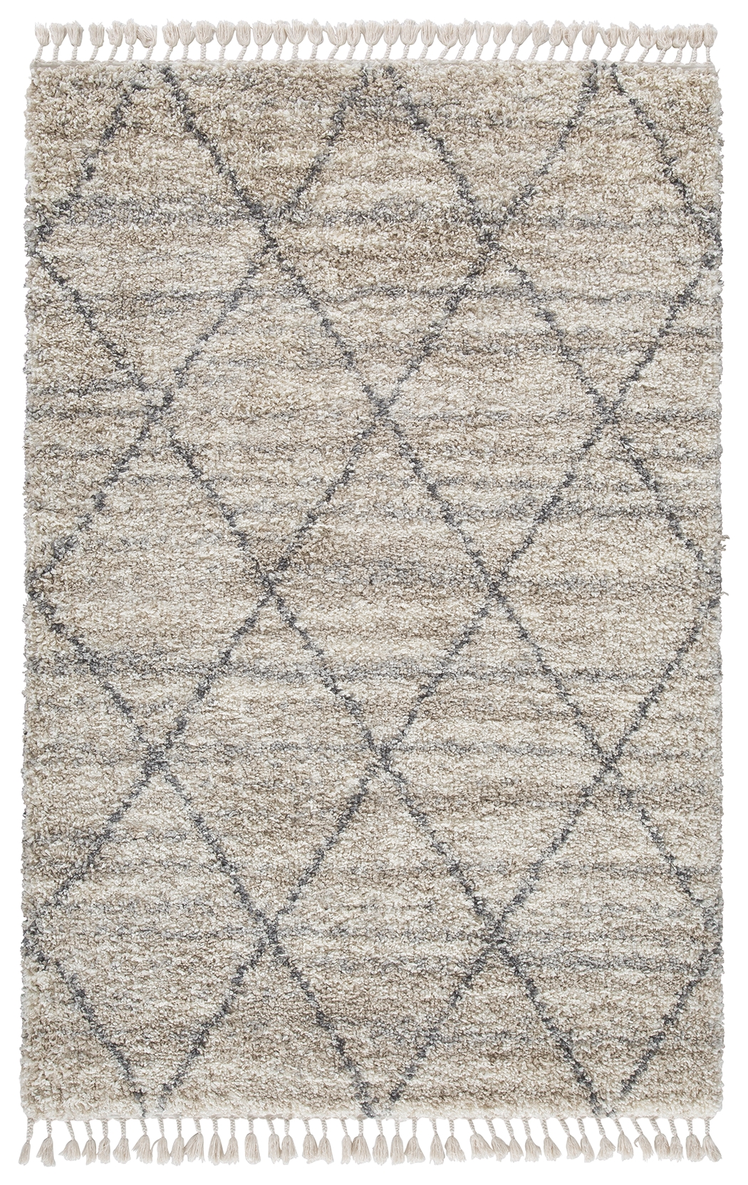 Abdalah - 5' x 7' Rug - Beige / Gray