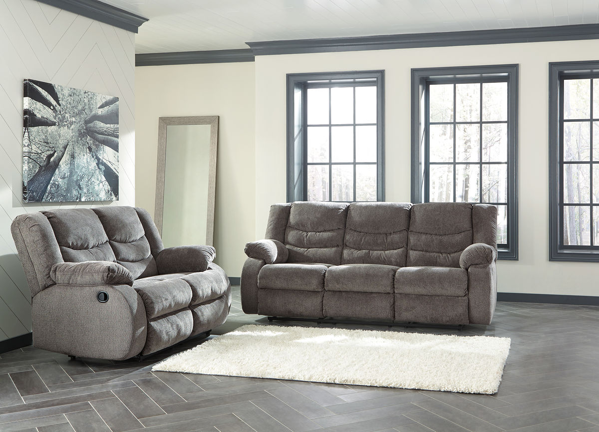 Tulen - 2 Pc. - Reclining Sofa, Loveseat - Gray