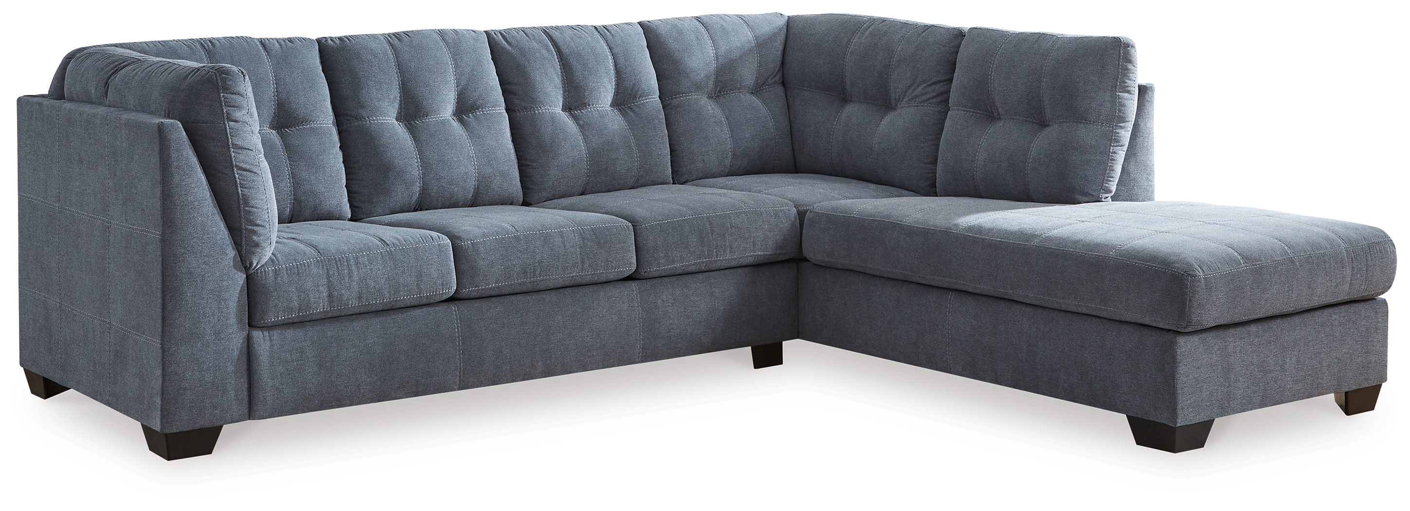 Marleton - 2-Piece Sleeper Sectional With Raf Corner Chaise - Denim