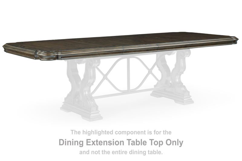 Maylee - Rectangular Drm Extension Table Top - Dark Brown