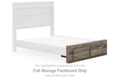 Elbrim - Full Storage Footboard - Brown