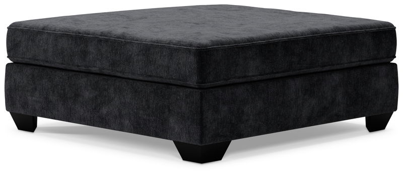 Lavernett - Oversized Accent Ottoman - Charcoal