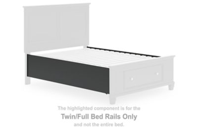 Lanolee - Twin/Full Bed Rails - Black