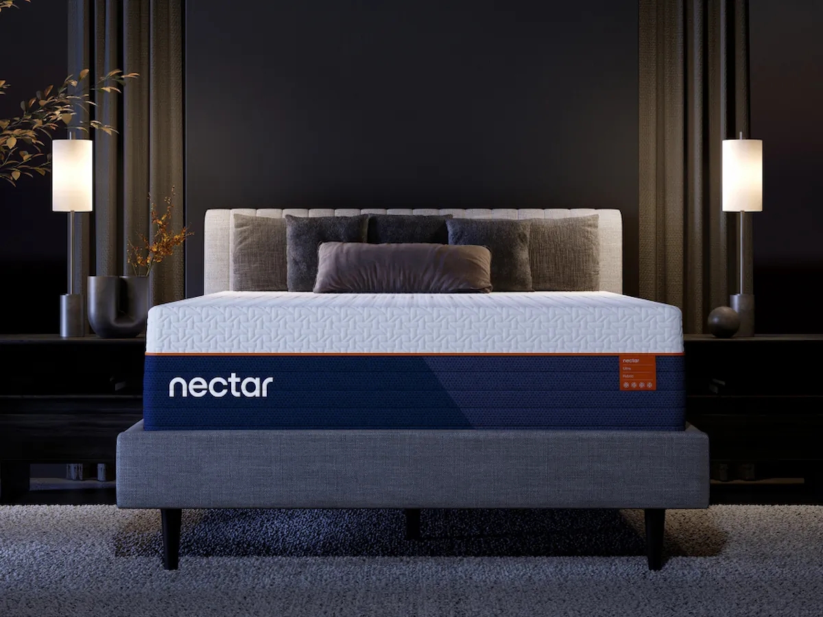 Nectar Ultra Hybrid - King Mattress - Fabric - White