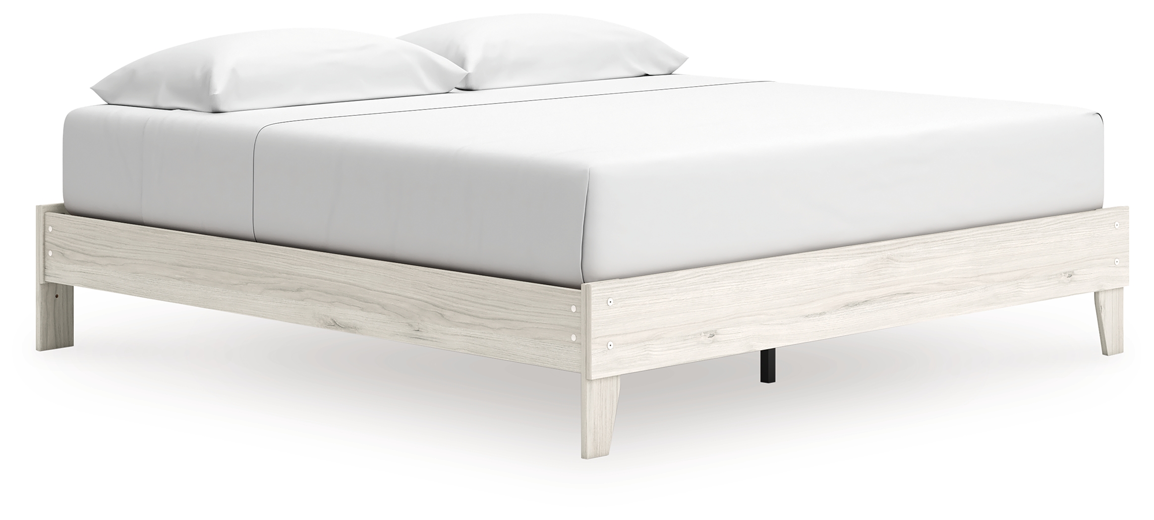 Socalle - King Platform Bed - Light Natural