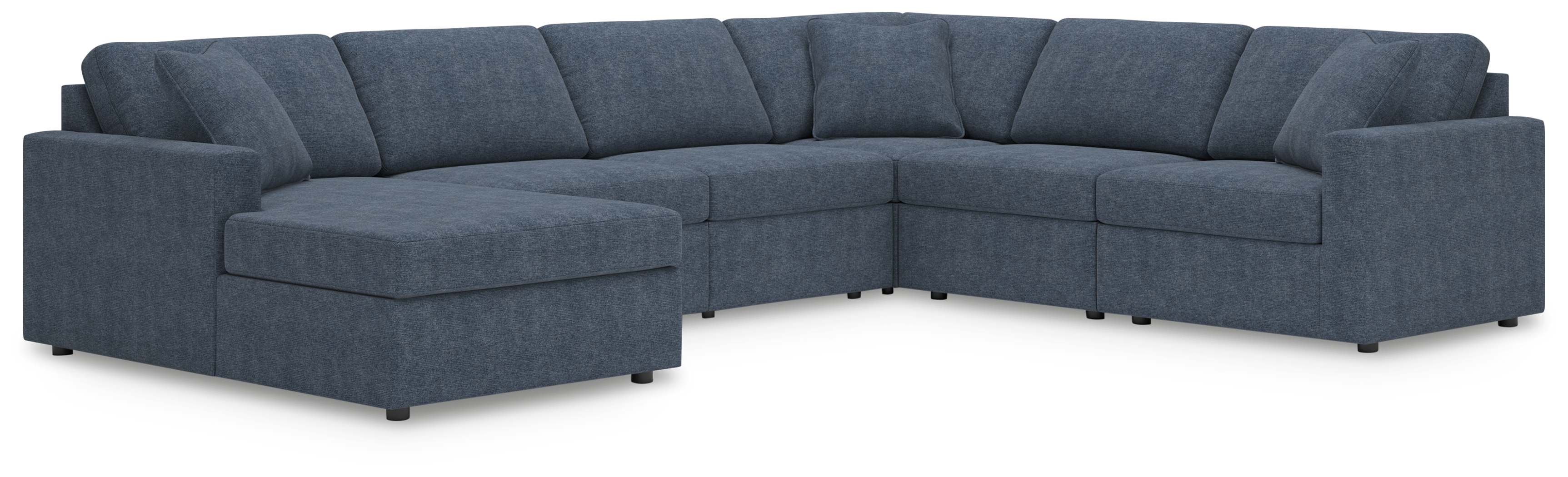 Modmax - 6-Piece Sectional With Laf Corner Chaise - Ink